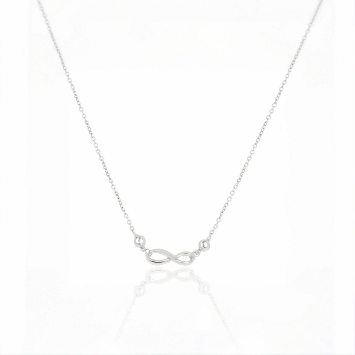 Naszyjnik nieskończoność posrebrzany