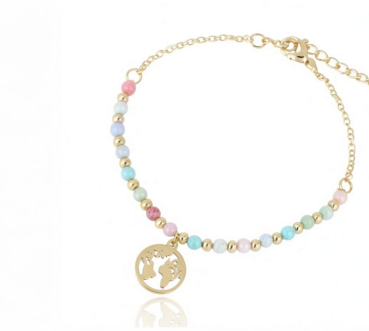 Bransoletka z pastelowymi koralikami